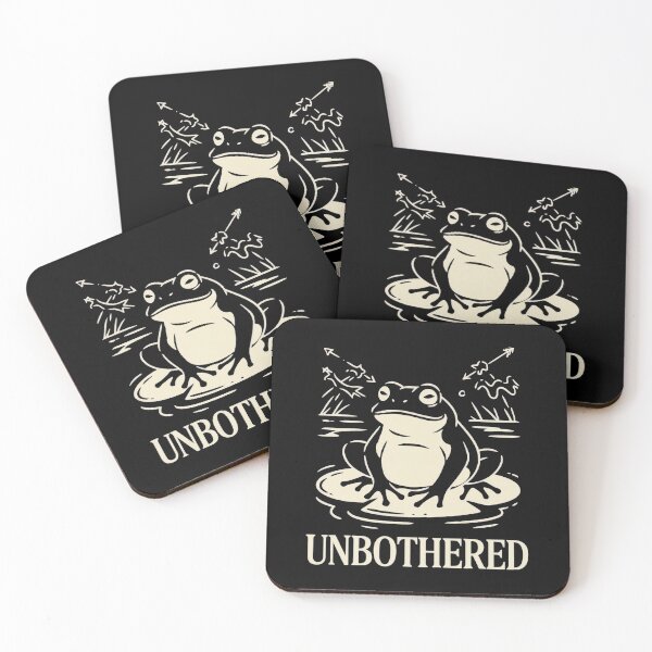 Item preview, Frog Sitting Pond Unbothered designed and sold by SignumShop.