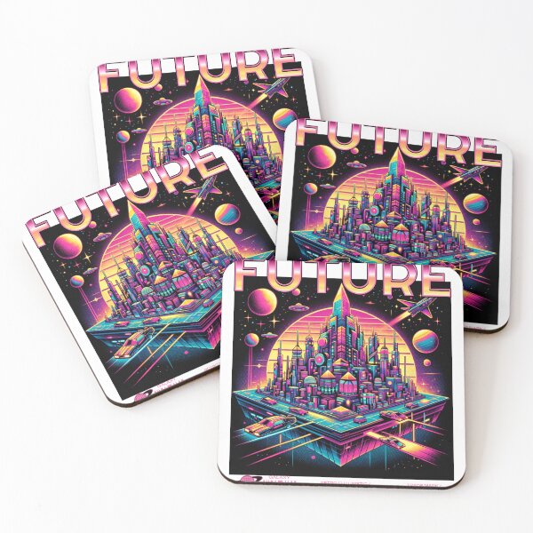 Item preview, Future Retro Futuristic Space City designed and sold by KRIS TakeThisShirt POD Shop.