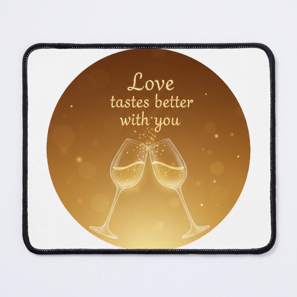 Item preview, Love Tastes Better With You Wine designed and sold by MIArt Studio.