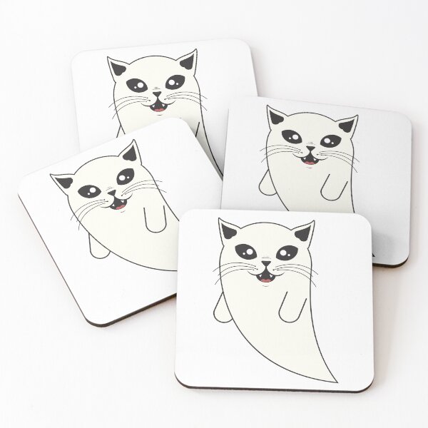Item preview, Spooky Cute Ghost Cat designed and sold by Captain Creative.