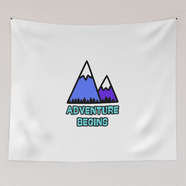 Item preview, adventure begins - winter hike designed and sold by CypisDesign.