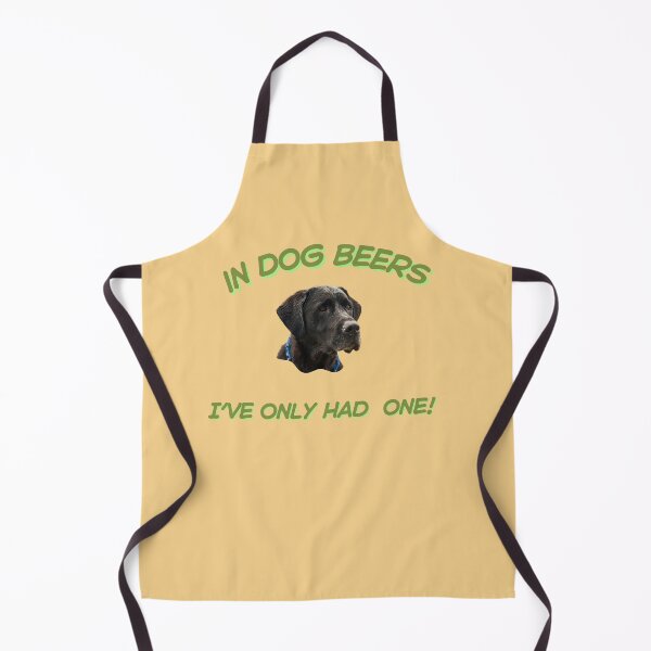 Item preview, "In Dog Beers, I've Only Had One" Black Lab Design Funny Dog Shirt designed and sold by PegLeg-Montys.