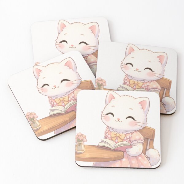 Item preview, Lumi Cute Cat – Coffee Date Girl Cat designed and sold by Mochi Studio.