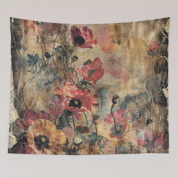 Item preview, Floral pattern. Flower bouquet. Field of flowers. Retro. Vintage. designed and sold by MagelliShop.