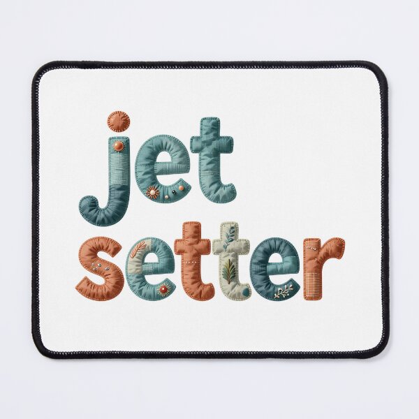 Item preview, JET SETTER - IN TERRACOTTA AND TEAL designed and sold by AlexOBrienArt.