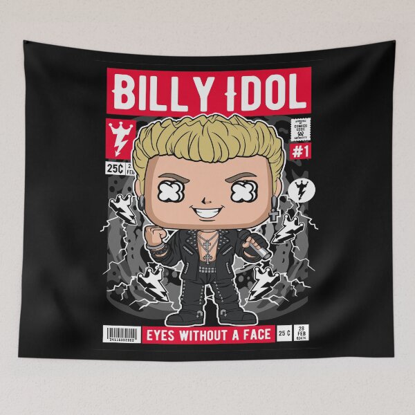 Item preview, Billy Idol Eyes Without A Face 80s Music Fan designed and sold by visionsunveiled.