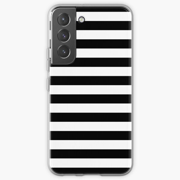 Horizontal Black Stripes Samsung Galaxy Soft Case