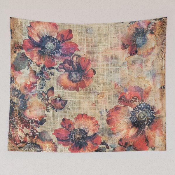 Item preview, Floral pattern. Flower bouquet. Field of flowers. Retro. Vintage. designed and sold by MagelliShop.