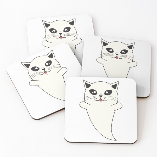 Item preview, Spooky Cute Ghost Cat designed and sold by Captain Creative.