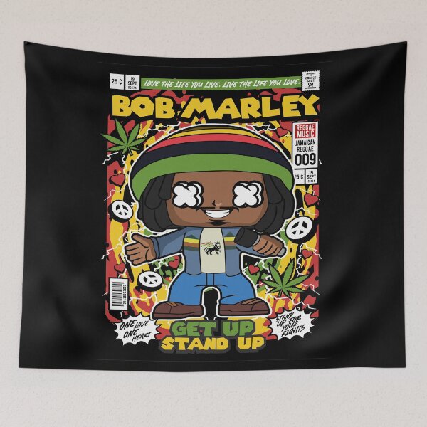 Item preview, Bob Marley Get Up Stand Up Love The Life You Live Live The Life You Love One Love One Heart Reggae Music Jamaica Cannabis Fan designed and sold by visionsunveiled.