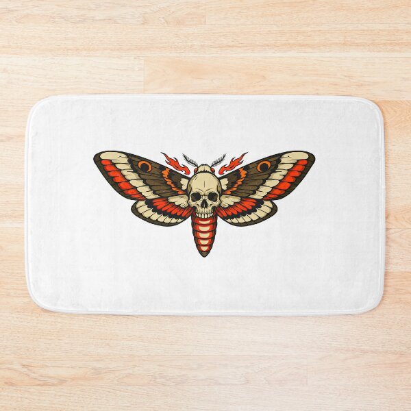 Item preview, Occult Deaths Head Moth with Skull and Flames designed and sold by TeeARTHY.