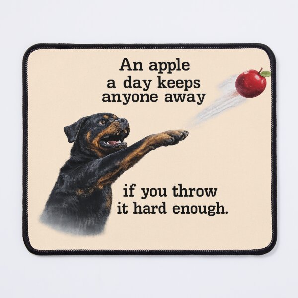 Item preview, An apple a day keeps anyone away... if you throw it hard enough. designed and sold by 123ks.