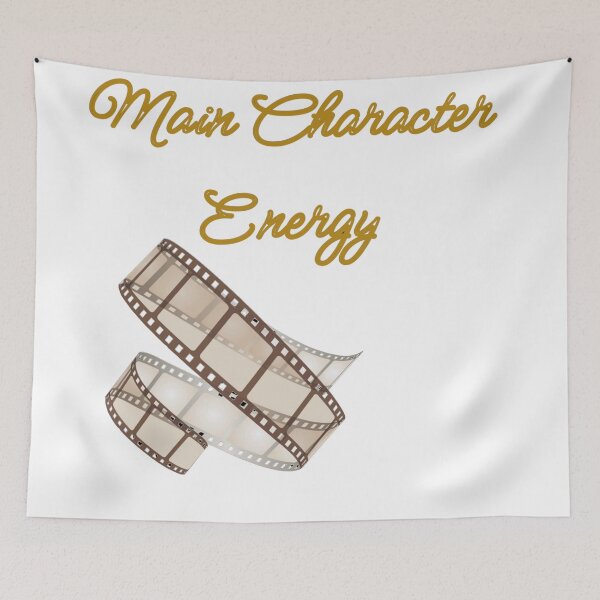 Item preview, Main Character Energy – Film Aesthetic Quote Design designed and sold by 1234saad.