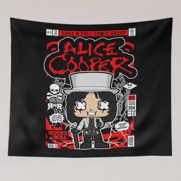 Item preview, Alice Cooper Rock N Roll Shock Rock Fan designed and sold by visionsunveiled.