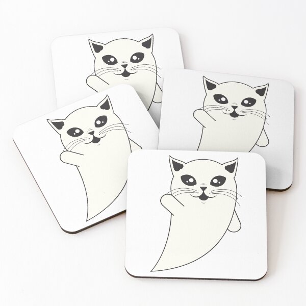 Item preview, Spooky Cute Ghost Cat designed and sold by Captain Creative.