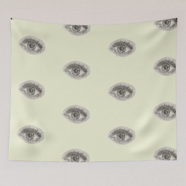 Item preview, Sketched Pencil Eye Ball Print Stickers Prints Posters Wall Art Magnet Home Coffee Cup Decoration TShirt Stationary Notebook Magnet Hat Kitchen Work School Office Redbubble Shop designed and sold by Saritas Boutique Shop.