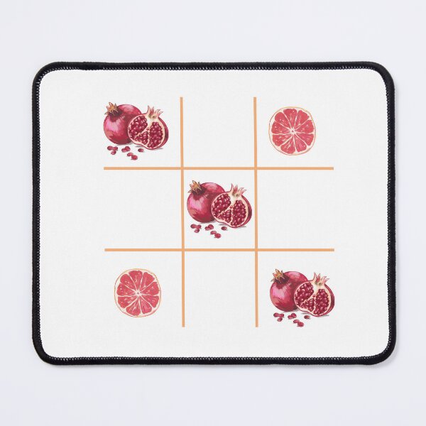 Item preview, Tic Tac Toe Pomegranate pattern designed and sold by redsamm.