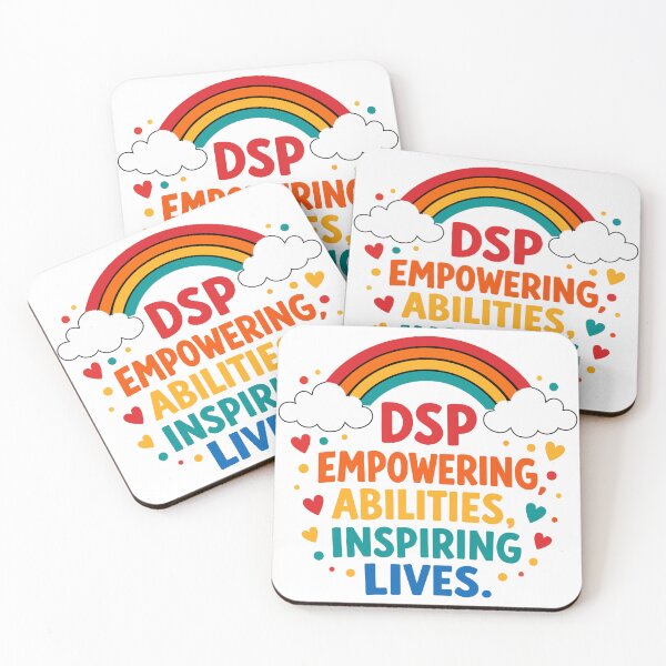 Item preview, DSP Empowering Abilities Inspiring Lives – Rainbow Typography designed and sold by FamaPod.