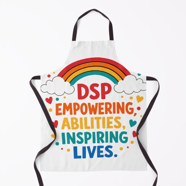 Item preview, DSP Empowering Abilities Inspiring Lives – Rainbow Typography designed and sold by FamaPod.