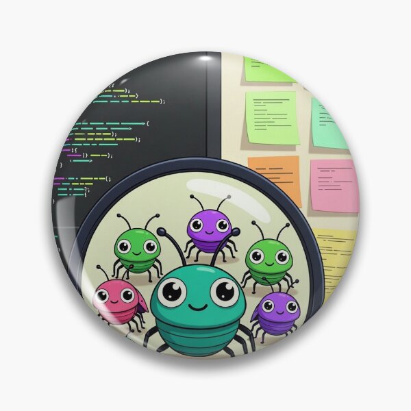 Item preview, Debugging Bugs Squad – Cute Code Vibes designed and sold by CoquetteLunaCo.