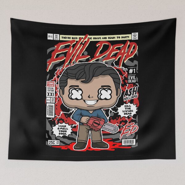 Item preview, Evil Dead Ash Williams They're Back From The Grave And Ready To Party I Can Smell Your Soul Kill The Living Dead Horror Fan designed and sold by visionsunveiled.
