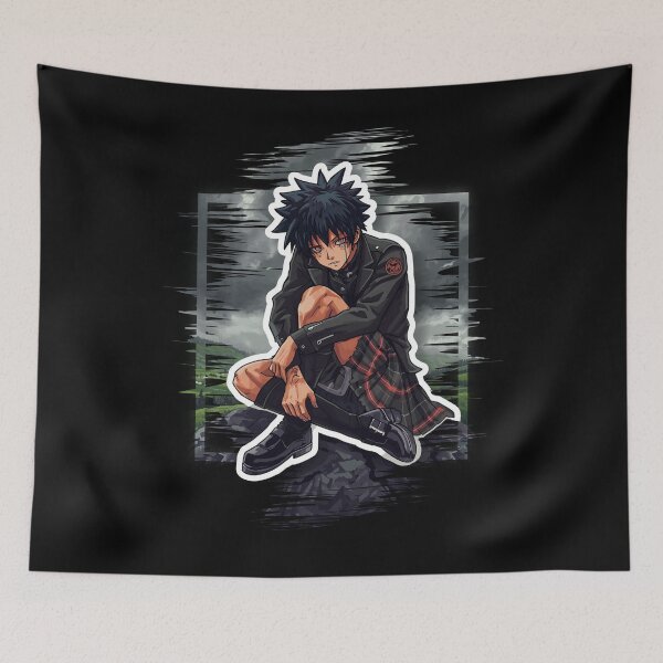 Item preview, Scottish Emo Anime Character In Highland Landscape - Alt Tartan Punk Design designed and sold by Loom on the Loch.