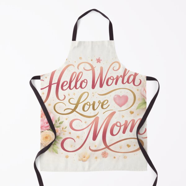 Artikelvorschau, Hallo Welt, ich liebe Mama, Geschenk für frischgebackene Mütter entworfen und verkauft von 4Creative Media.