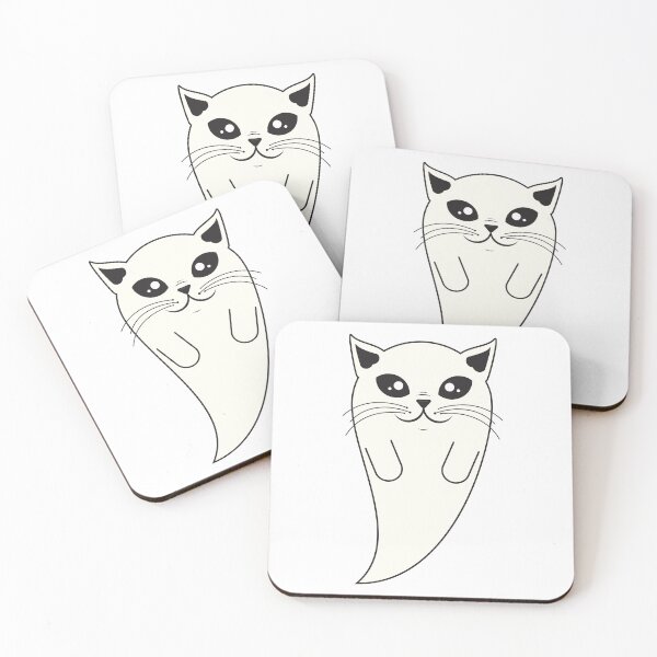Item preview, Spooky Cute Ghost Cat designed and sold by Captain Creative.