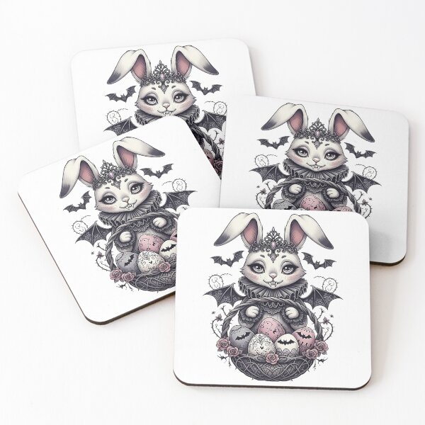 Item preview, Creepy Cute Gothic Easter Bunny designed and sold by SholoStudio.