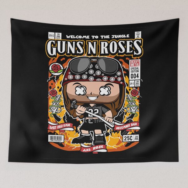 Item preview, Guns N Roses Welcome To The Jungle Sweet Child O Mine November Rain Axl Rose Heavy Metal Music Fan designed and sold by visionsunveiled.