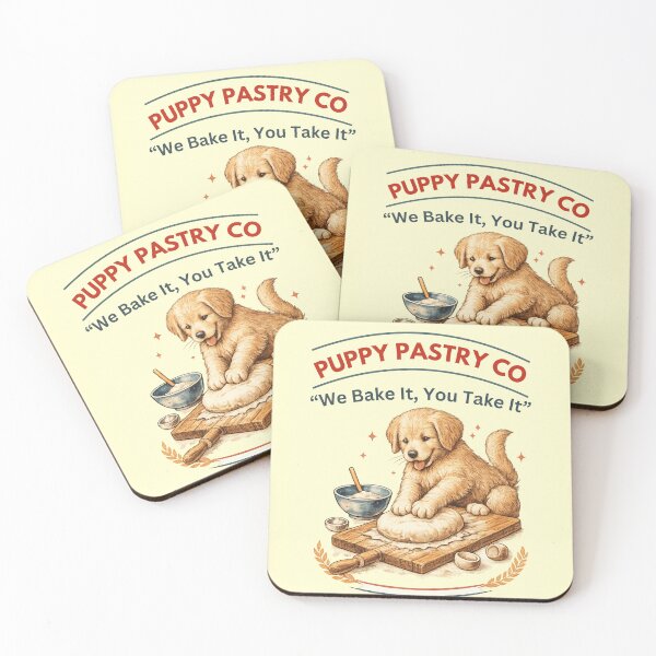 Item preview, Puppy Pastry Co. – We Bake It, You Take It Retro Dog Bakery designed and sold by PrintHorizonD.