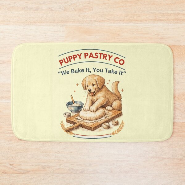 Item preview, Puppy Pastry Co. – We Bake It, You Take It Retro Dog Bakery designed and sold by PrintHorizonD.