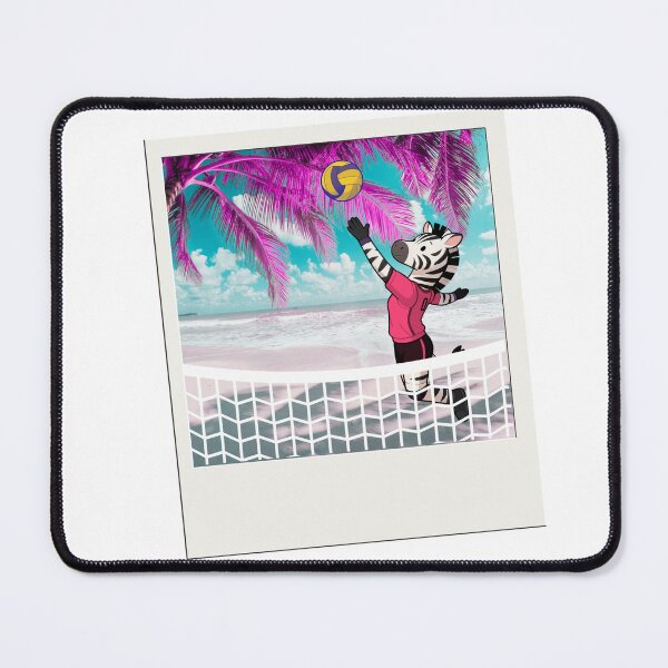 Item preview, Beach Volleyball Zebra – Play at Your Own Pace designed and sold by ZebraDazzleDesigns.