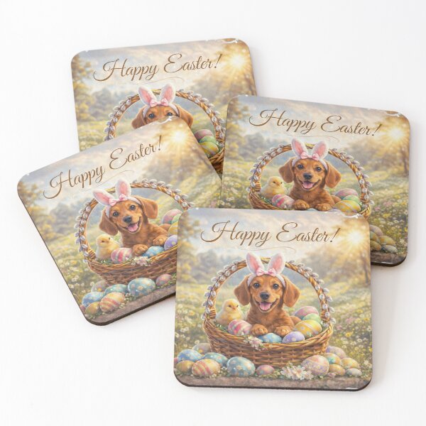 Item preview, Cute Dachshund Easter Bunny designed and sold by GivingJoy.