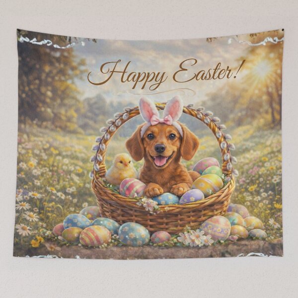 Item preview, Cute Dachshund Easter Bunny designed and sold by GivingJoy.