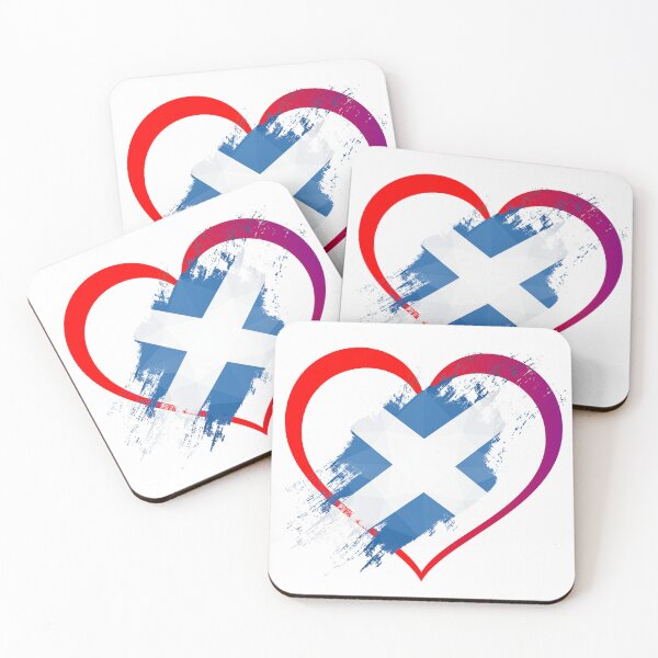 Item preview, Scotland Heart Saltire | Distressed Grunge Scottish Flag Art designed and sold by Loom on the Loch.