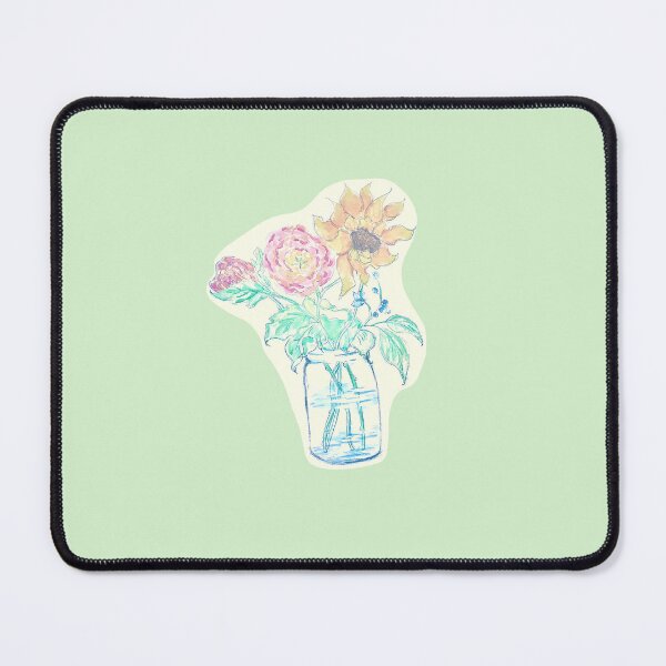 Item preview, Water Color Flower Vase Yellow Jar Stickers Prints Posters Wall Art Magnet Home Coffee Cup Decoration TShirt Stationary Notebook Magnet Hat Kitchen Work School Office Redbubble Shop designed and sold by Saritas Boutique Shop.