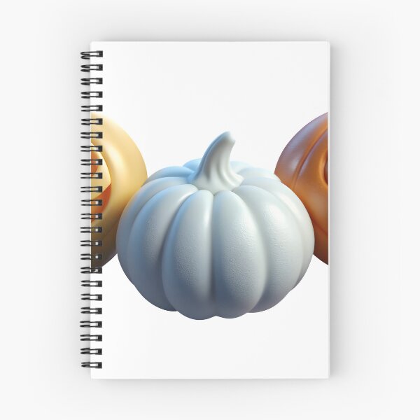 Item preview, Three dimensional Halloween pumpkins in orange, white, and gold designed and sold by Creative88Art.