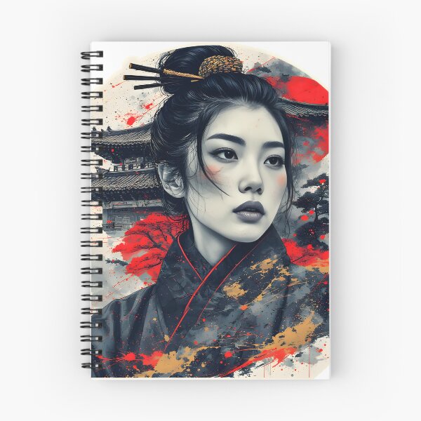 Item preview, Sumi-E Inspired Geisha Japanese ink Art designed and sold by Neer arts.