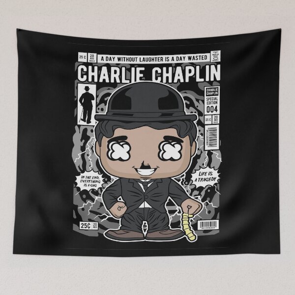 Item preview, Charlie Chaplin A Day Without Laughter Is A Day Wasted Film Legend Classic Cinema Quote designed and sold by visionsunveiled.