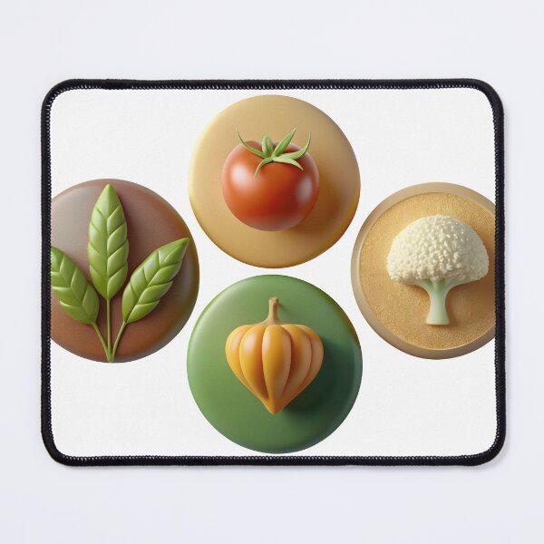 Item preview, Fresh vegetables and greens on colorful backgrounds designed and sold by Creative88Art.