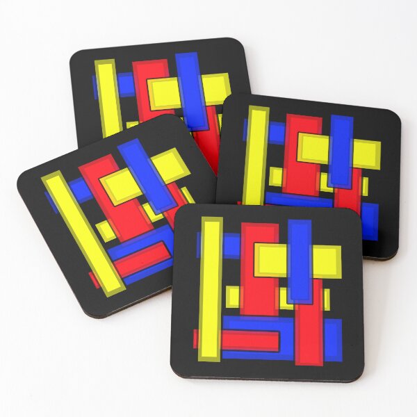 Item preview, Overlapping Rectangles in Primary Colors designed and sold by Karen Simon.