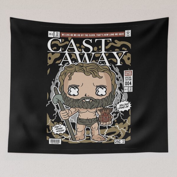 Item preview, Cast Away Chuck Heland Island Survival Movie Fan designed and sold by visionsunveiled.