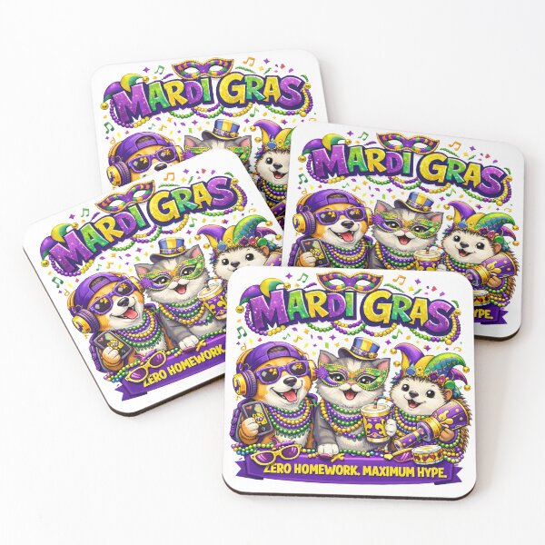 Item preview, Mardi Gras Zero Homework Maximum Hype designed and sold by AnnDesignStudio.