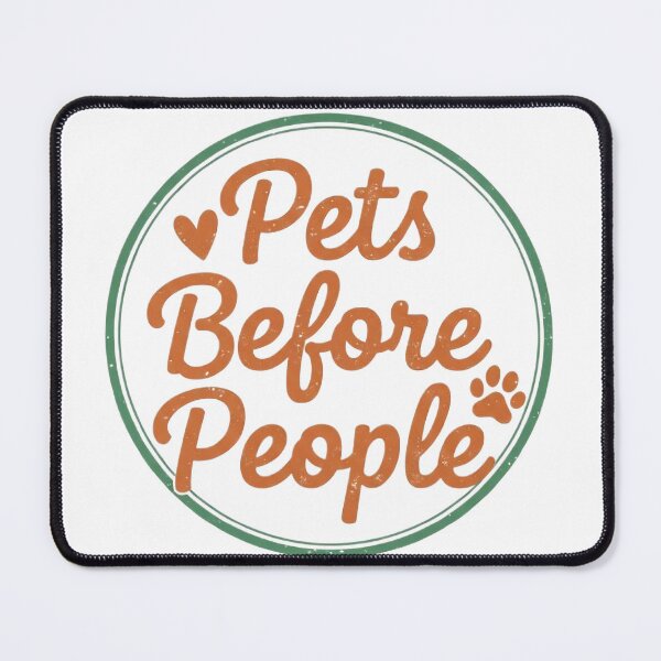 Item preview, Pets Before People Retro Pet Shirt designed and sold by Mafmoh.
