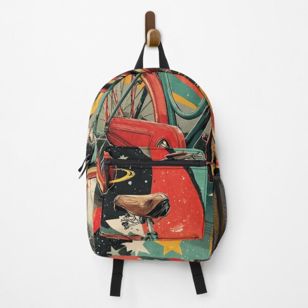 Item preview, Vintage Bicycle Cosmic Adventure Retro Art designed and sold by ForeverPrintsOK.