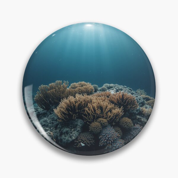 Item preview, Sunbeams illuminate underwater coral landscape designed and sold by Nature-sport.