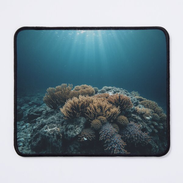 Item preview, Sunbeams illuminate underwater coral landscape designed and sold by Nature-sport.