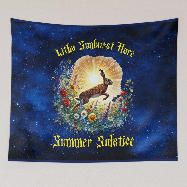 Item preview, Litha Sunburst Hare — Joy, Vitality, and the Power of the Summer Solstice designed and sold by MysticOzzy.