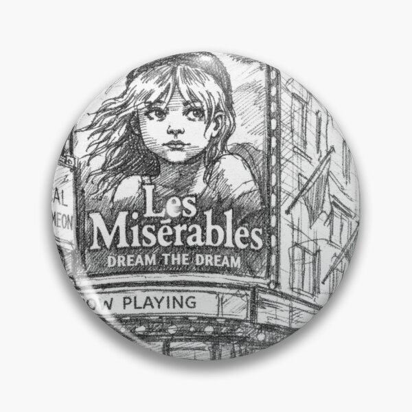 Item preview, Les Misérables at the Sondheim Theatre – Hand-Drawn London Musical Illustration designed and sold by Studio Ovation.